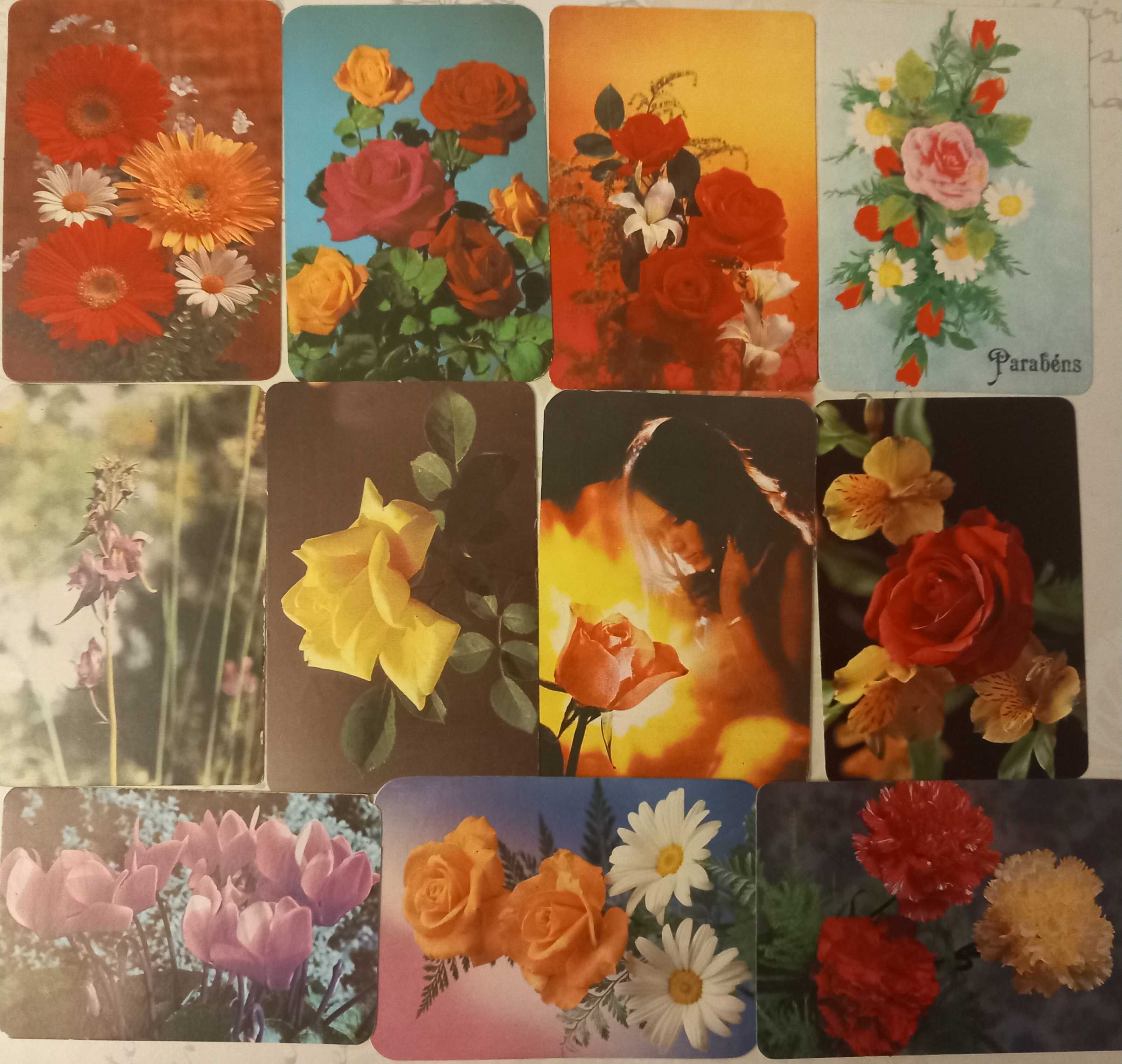 10 Calendários de bolso (flores)