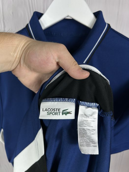 Lacoste Sport поло з красивим дизайном Оригінал! Розмір М