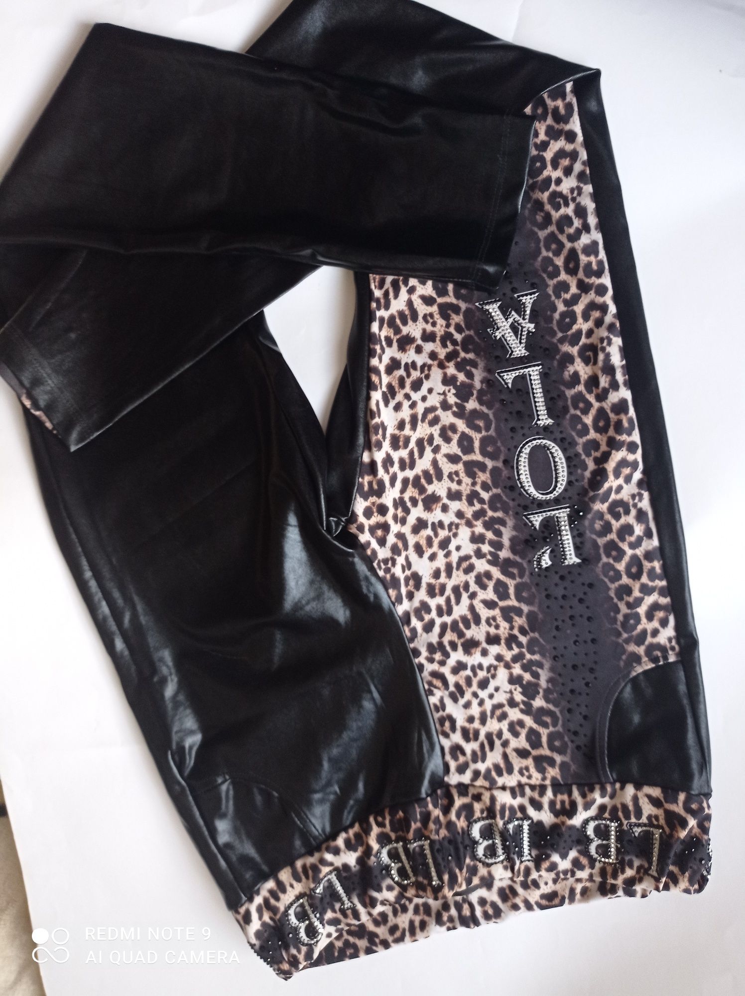 L'ola Bianka extra legginsy lateksowe nowe bez metki rozmiar M