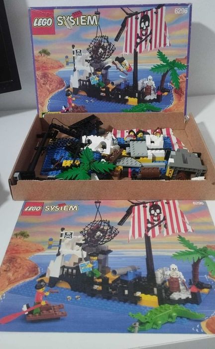 LEGO System 6296 Barco de Piratas (Caixa + Lego + Manual) - COMPLETO