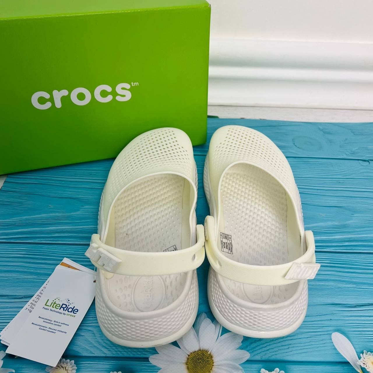 Женские кроксы Crocs LiteRide 360 Clog White белые супер новинка