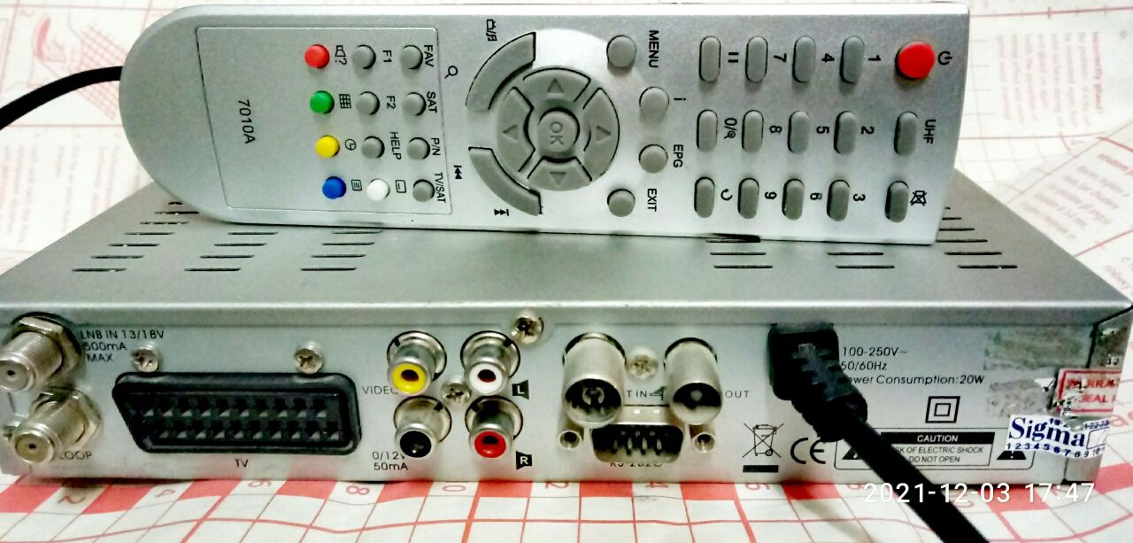 Спутниковый тюнер ORTON 4100C,с новым пультом,отличное состояние.