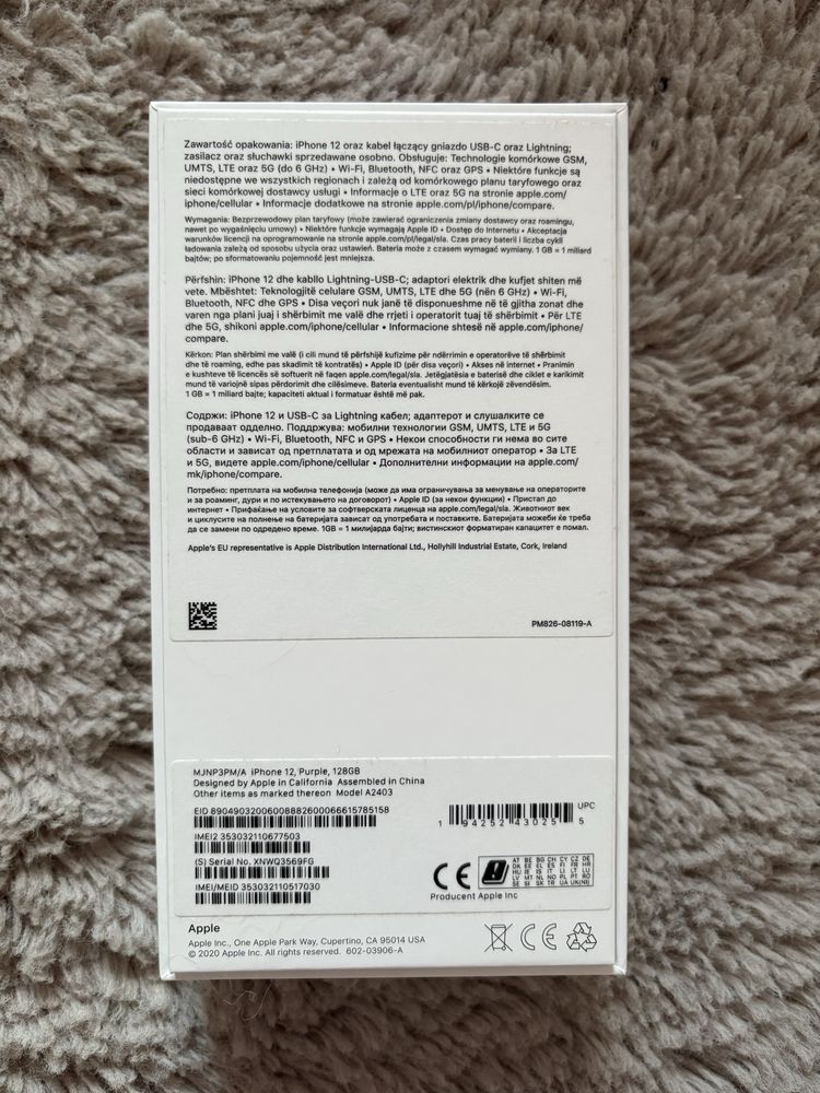 Iphone 12 fioletowy