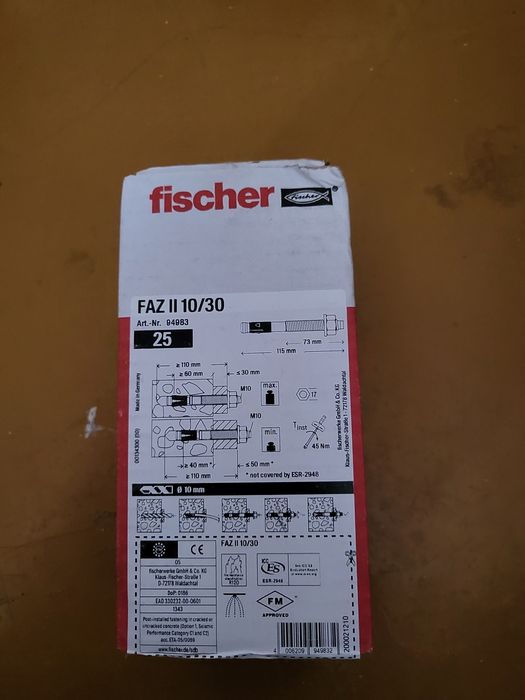 Fischer faz 2 II 10/30 kotwy