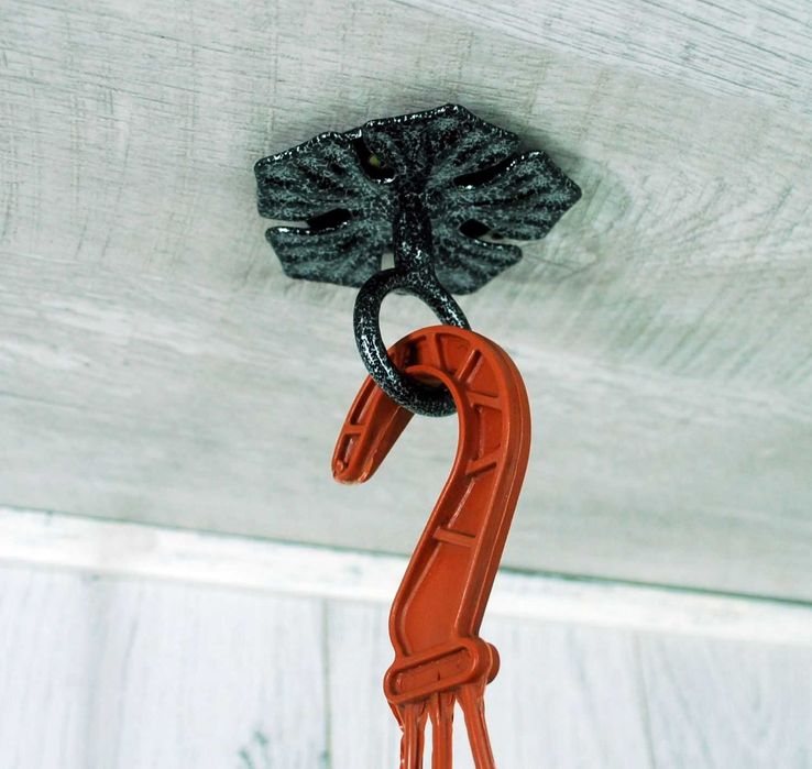 Wieszak Hak Uchwyt sufitowy kuty na doniczkę (W54)