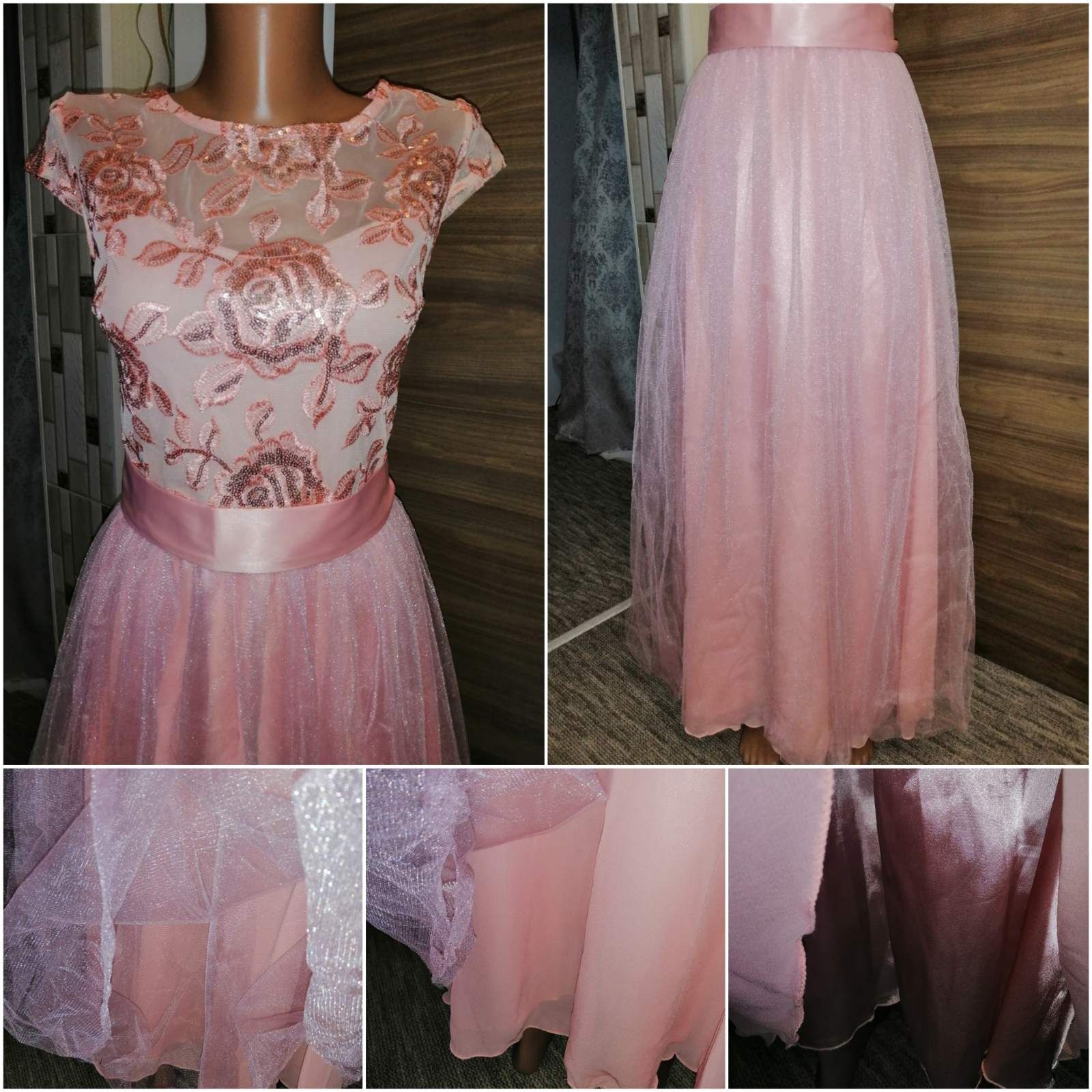 Сукня вечірня святкова Нежное розовое платье в пол
