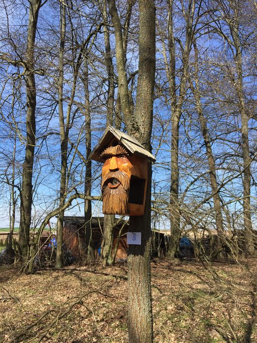 Budka dla ptaków z karmnikiem – „Bajkowy Dziadek”