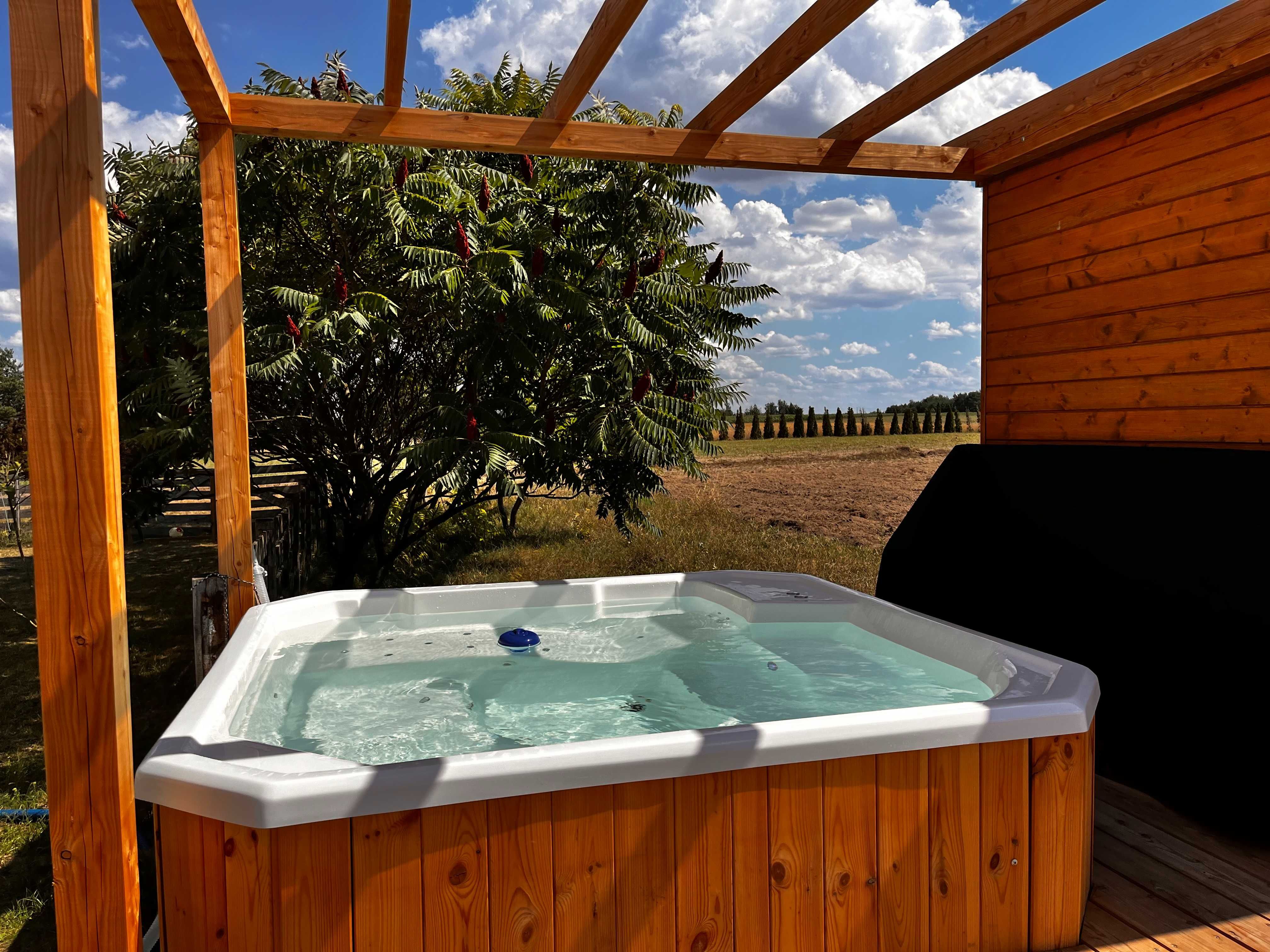 Pełen zestaw JACUZZI piec pokrywa balia bania ruska basen hydromasaż