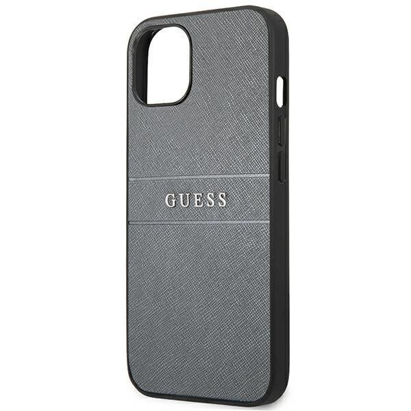 Guess Guhcp13Spsasbgr Iphone 13 Mini 5,4" Szary/Grey Saffiano Strap