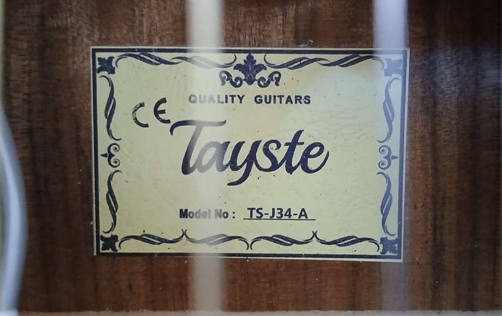 Электроакустическая Гитара Tayste в Новом Состоянии! Чехол в подарок!