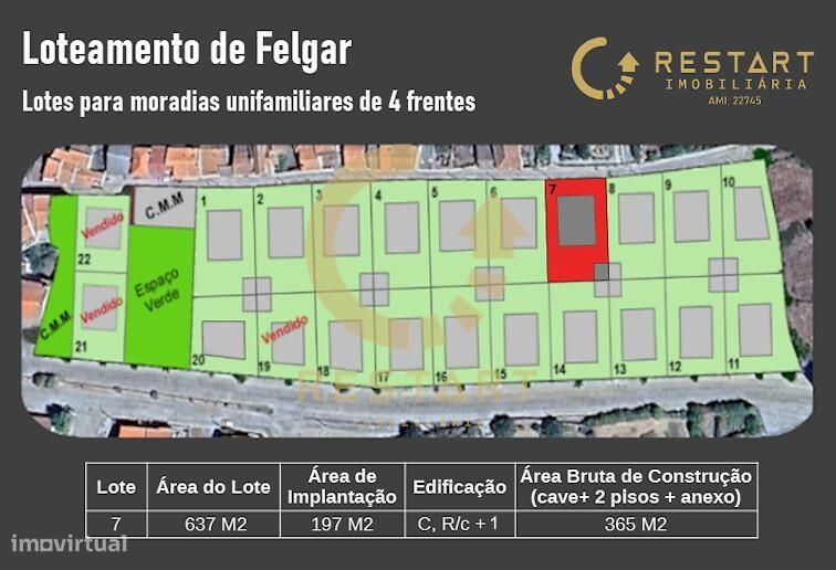 18 Lotes Para construção de moradias individuais e unifamilares com ca