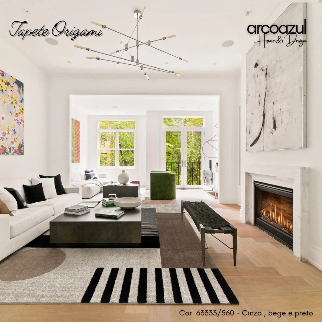 Novidade - Tapete Orgami - Varias cores e medidas By Arcoazul