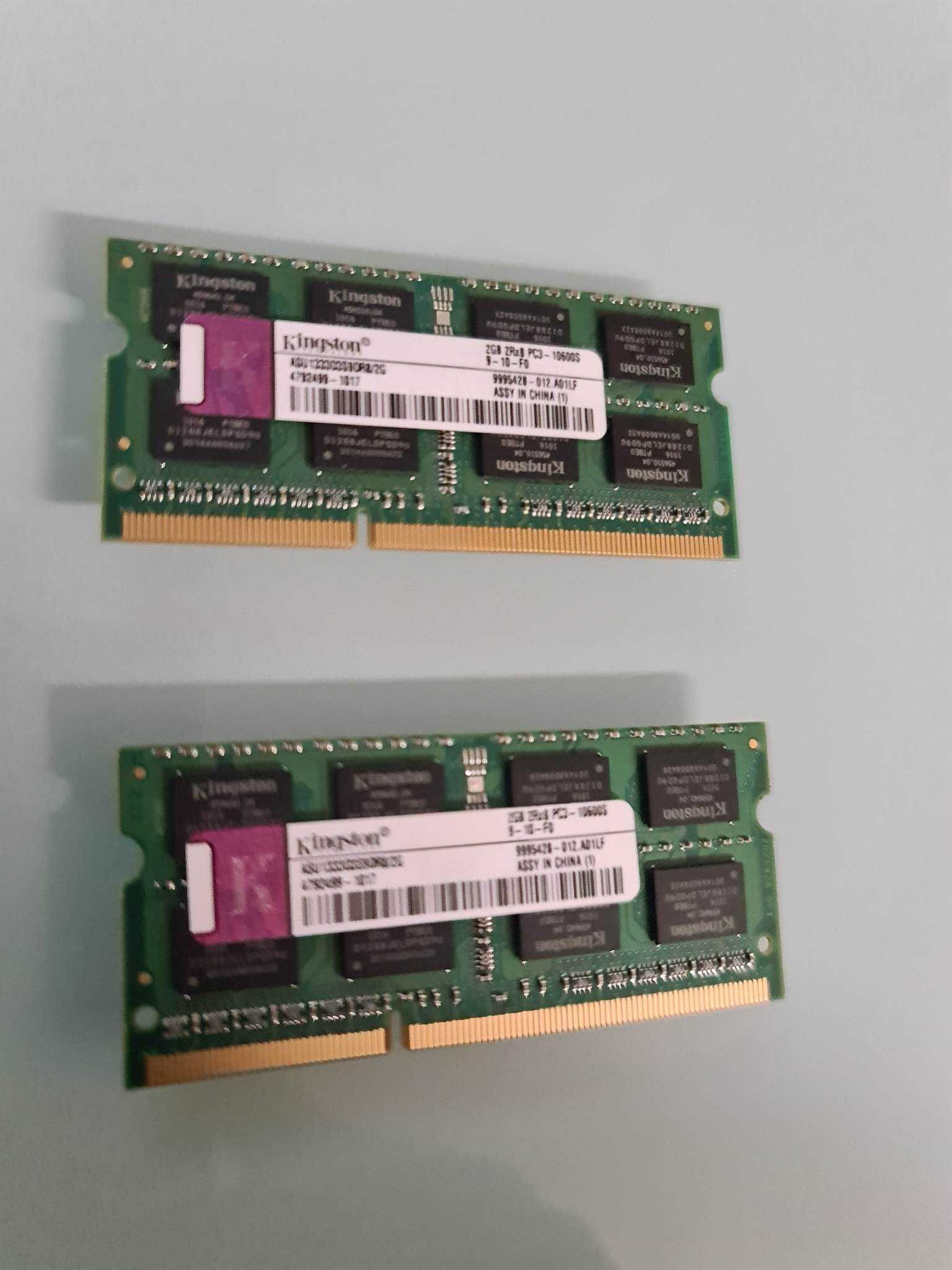 Memória RAM 2GB + 2GB - DDR3 1333 MHz KINGSTON