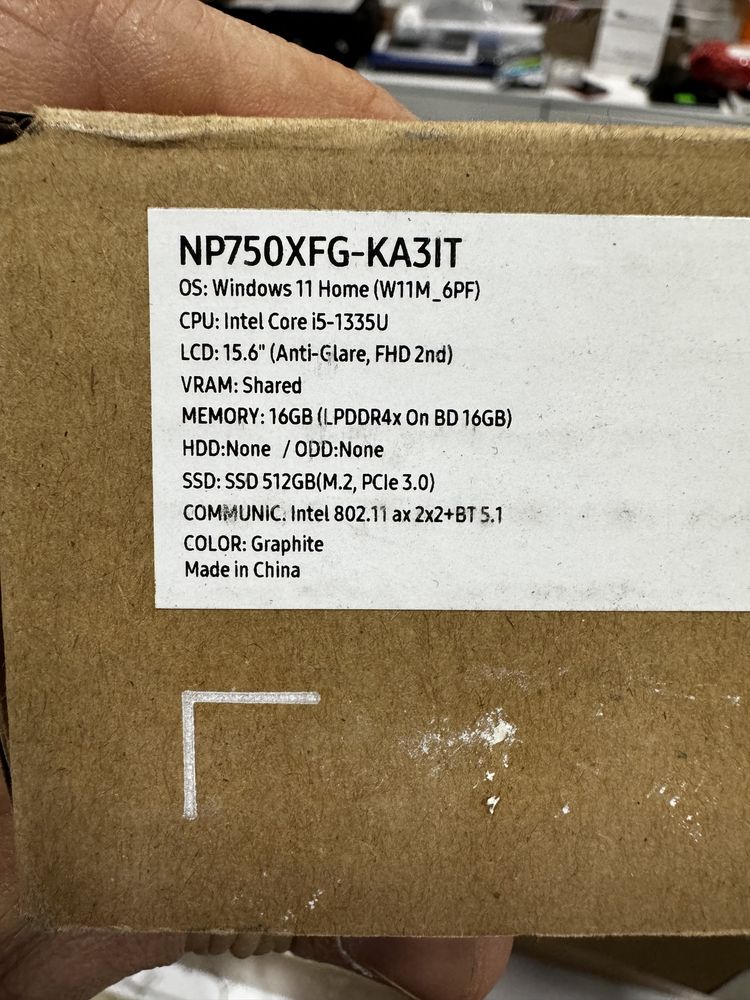 Ноутбук Samsung Galaxy Book 3 (NP750XFG-KA3IT) Grey
