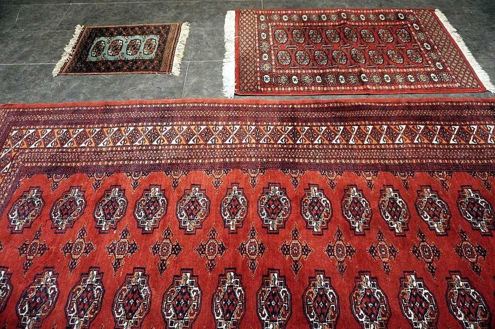 Tapete BOKHARA do Paquistão em Lã com 275 x 184cm +2 Bokhara de oferta