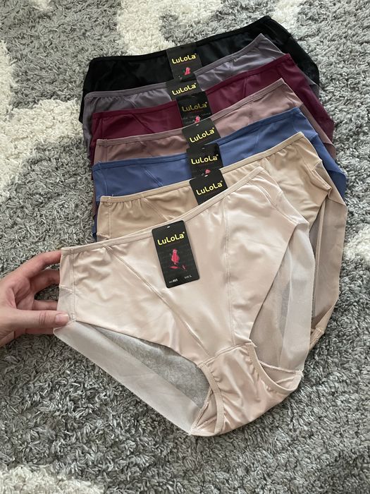 Труси безшовні високі з сіточкою трусики з високою посадкою l xl xxl
