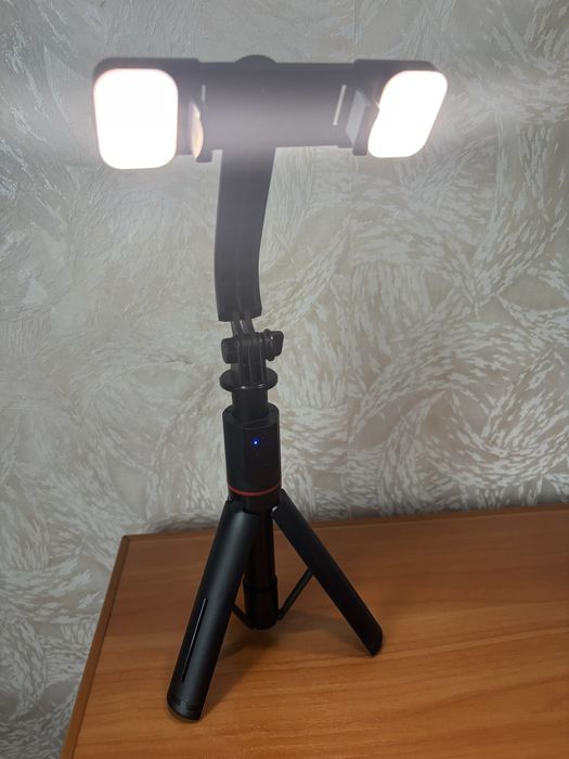Штатив-тринога-трипод-монопод з LED для телефону зйомки insta tik tok