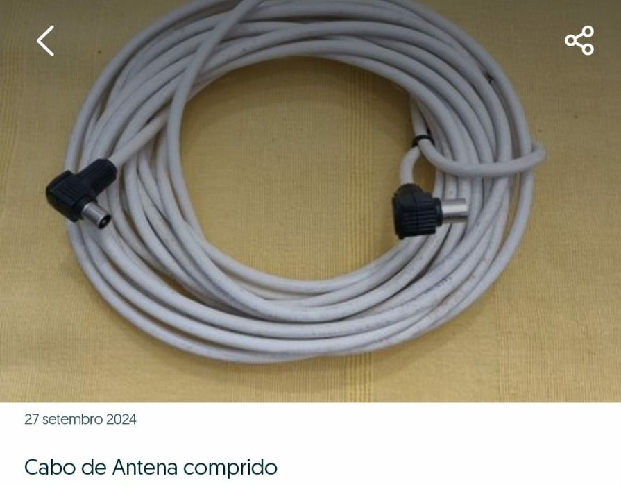 Rolo de Cabo para Antens Tv maxo Femea