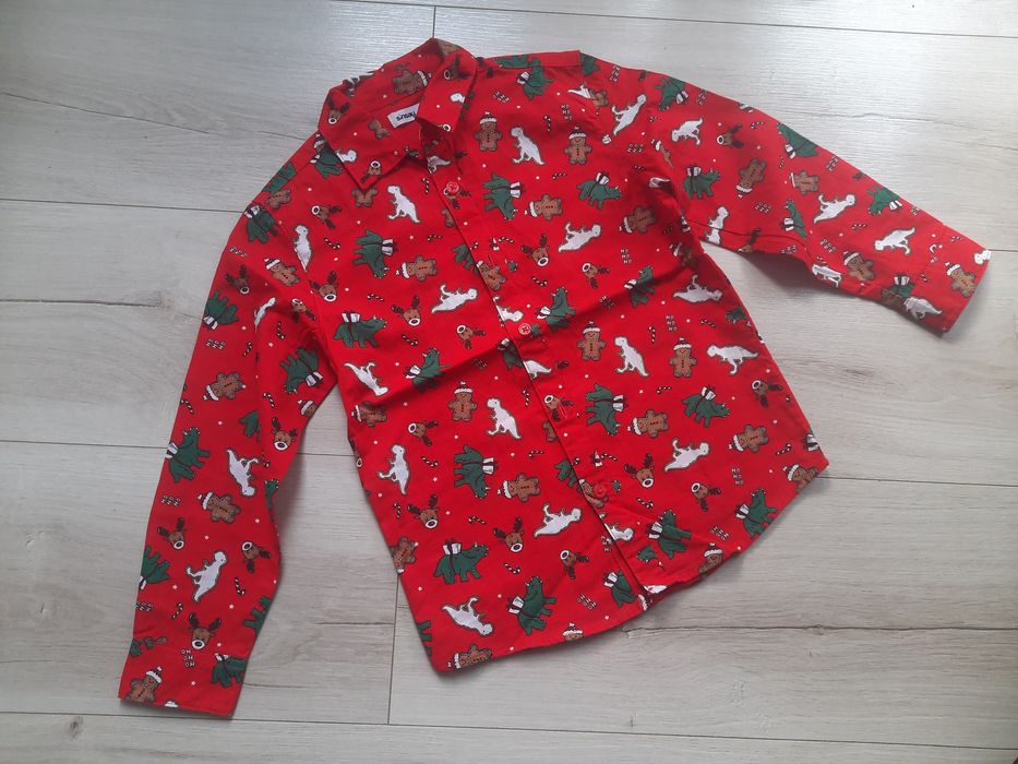 Koszula świąteczna chłopiec 116