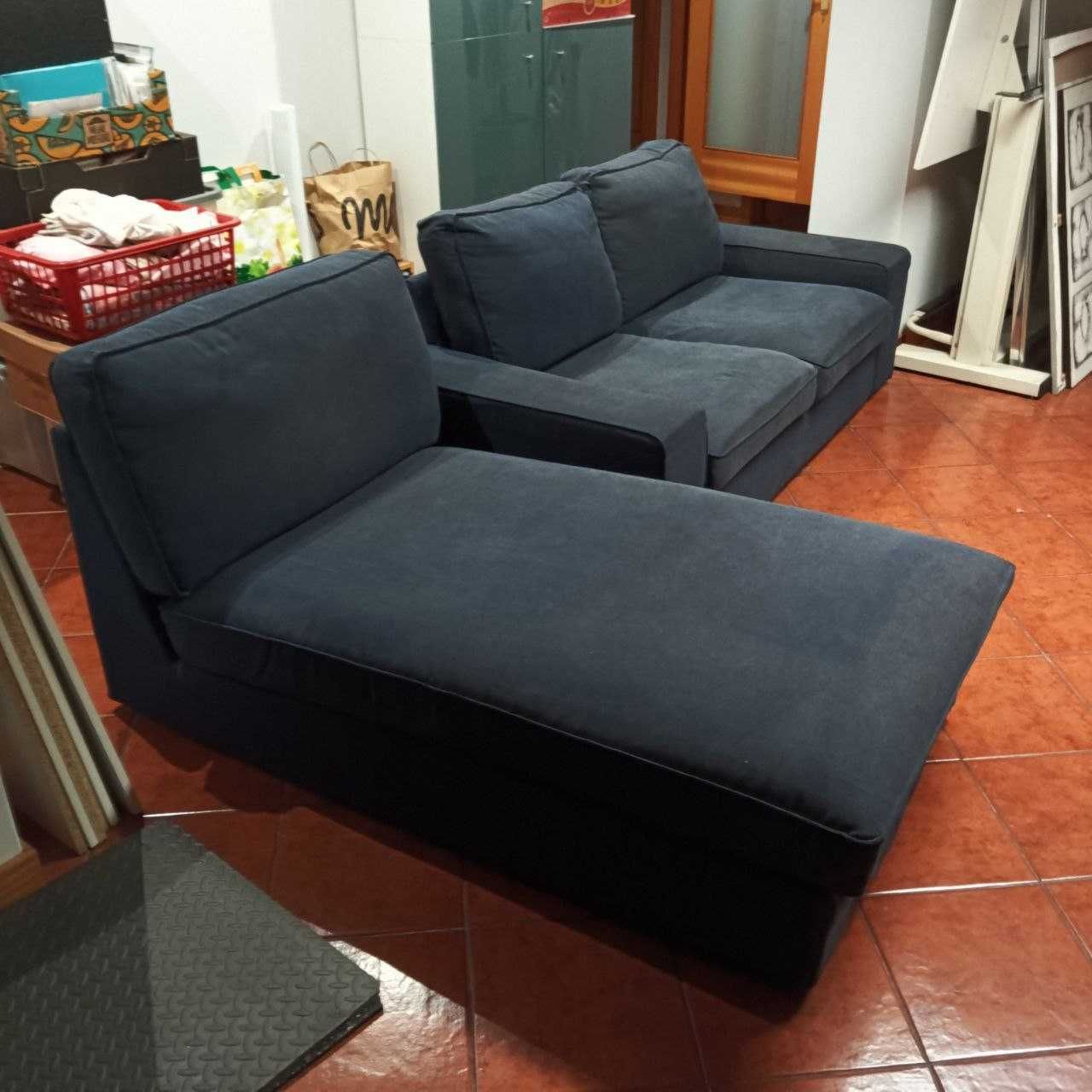 Sofá Ikea Kivik com Chaise Longue