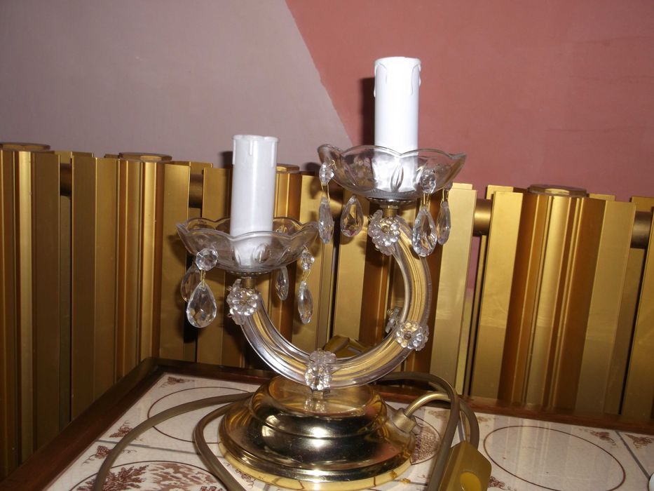 Lampa szkło kryształowe