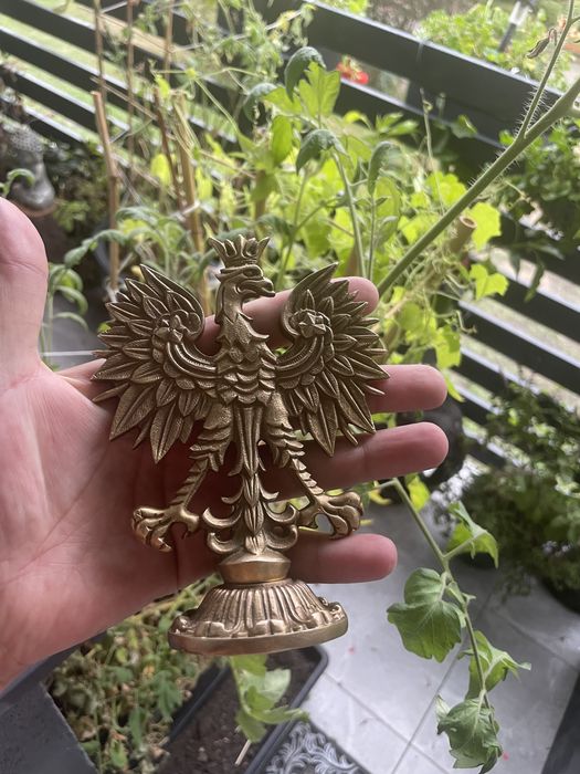 Księstwo Warszawskie Orzeł Mosiądz Piękny Okaz!