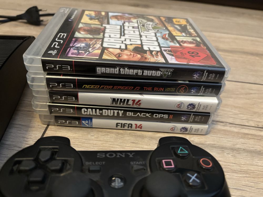 PS3 Superslim zestaw + 5 gier możliwa zamiana