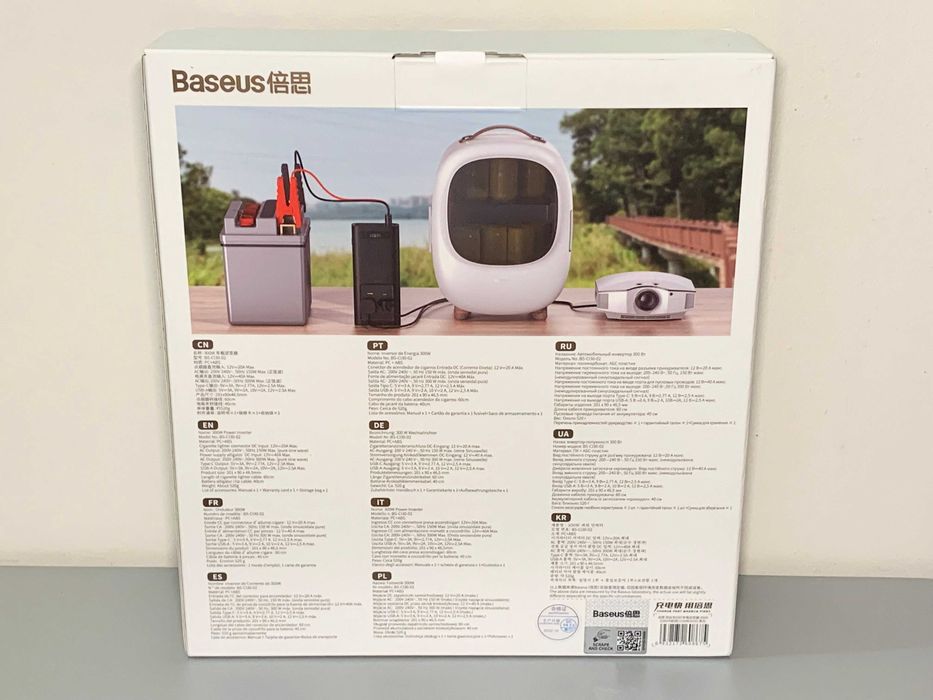 Инвертор Baseus 300W (USB, type-C) (чистый синус)