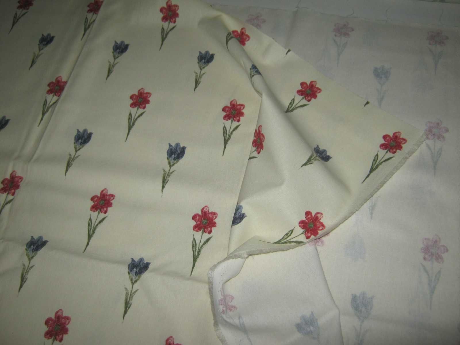 Tkanina materiał bawełna kwiaty 158 / 168 cm