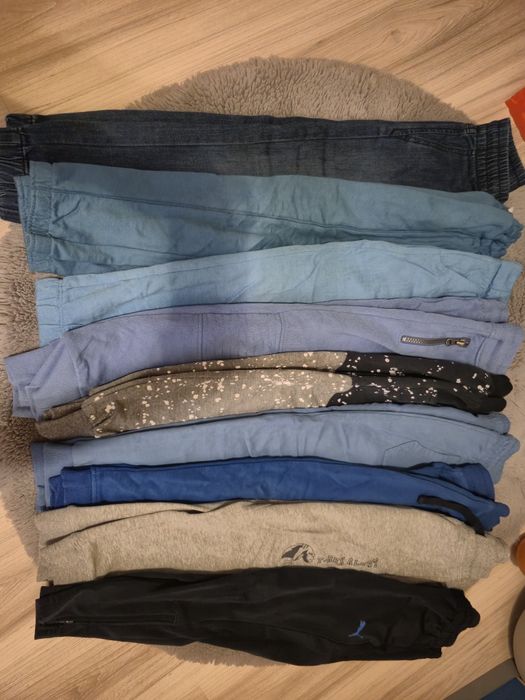 Spodnie dresowe paczka 110/116