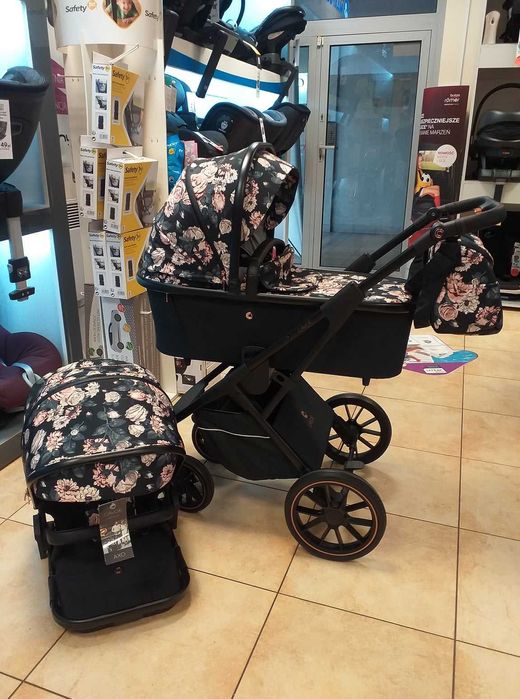 NowY Wózek 2w1 Cavoe AXO LA ROSE + Adaptery do fotelika + Torba