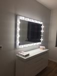 Lustro led do makijażu, wizażu salonu fryzjerskiego