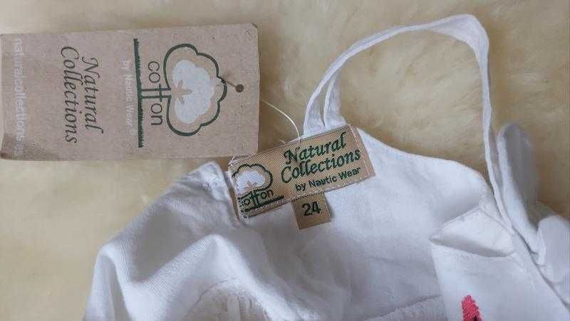 Летнее детское хлопковое платье сарафан natural collections