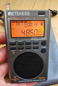 Retekess TR110 (HRD-747) Radio globalne FM, MW, SW, Air, VHF, UHF, SSB