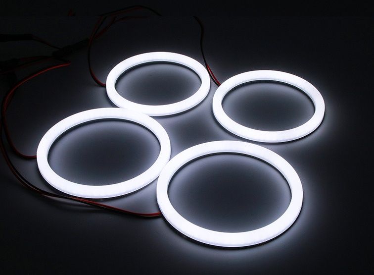Ringi Cotton LED białe okrągłe różne rozmiary 70-140mm