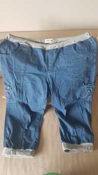 Spodnie jeansowe, rybaczki, jeansy 3/4 xxl jak nowe
