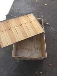Удобный разборной ящик из фанеры 0,7 см., с ручками и крышкой