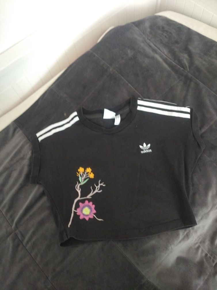 Топік чорний ADIDAS