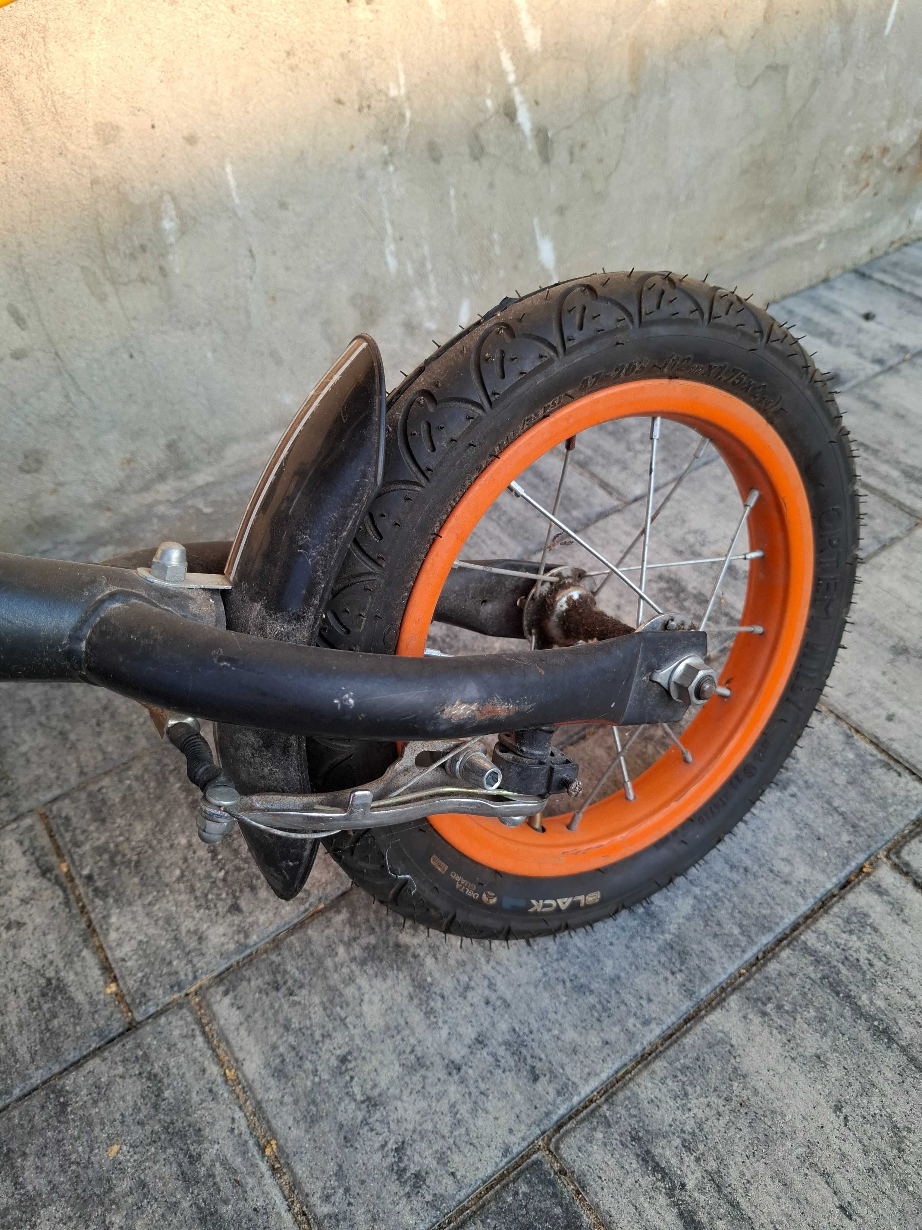 Rowerek biegowy pompowane koła