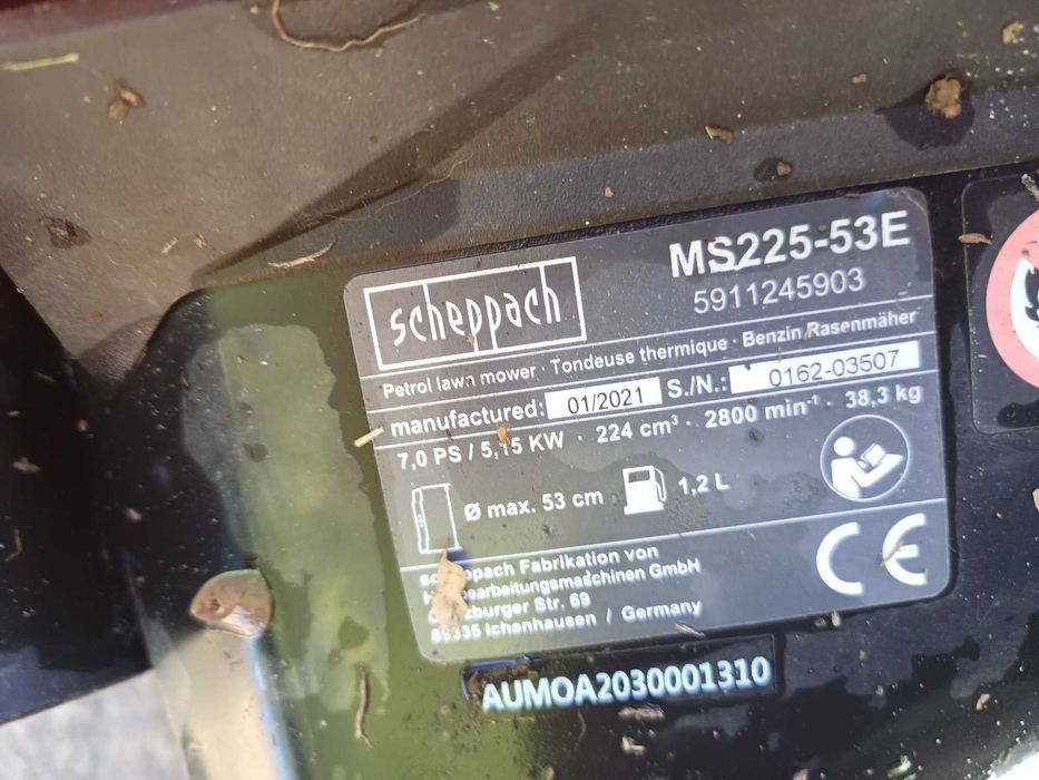 Kosiarka scheppach 224cc. 53cm nóż,  z napedem