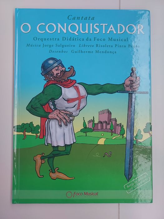 Livro " O Conquistador" com CD.