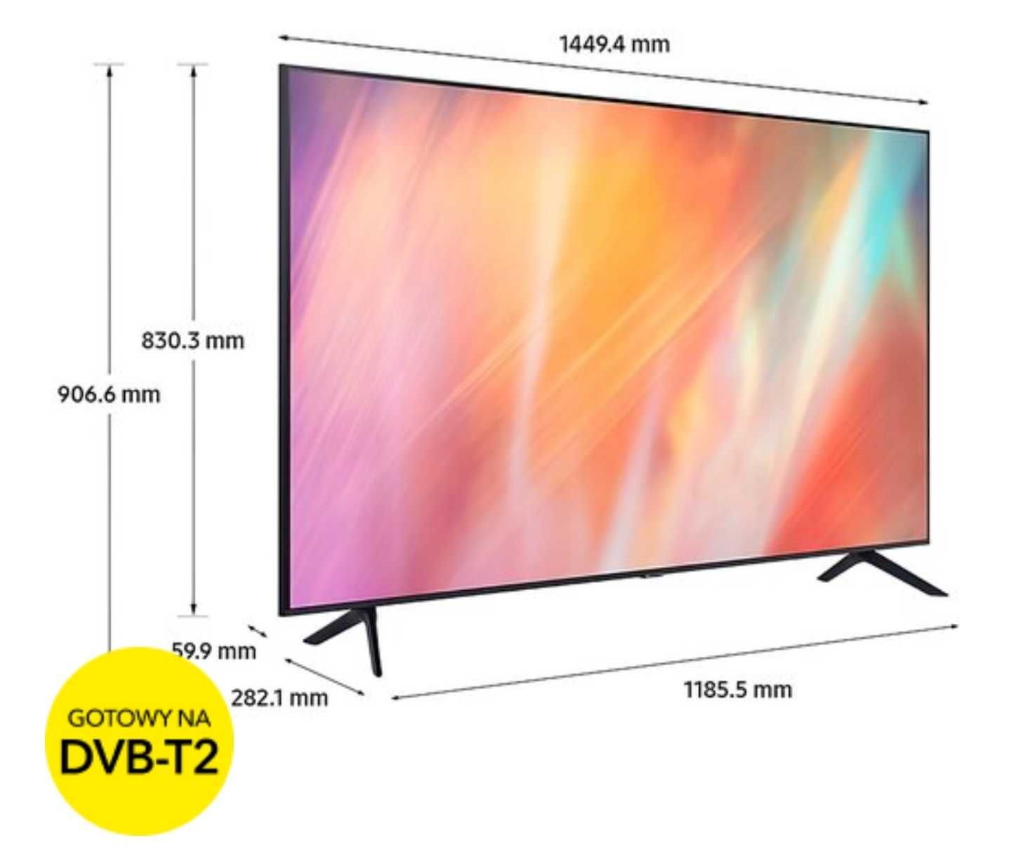 Telewizor SAMSUNG UE65AU7092 65" LED 4K Tizen TV Nowy Zapakowany