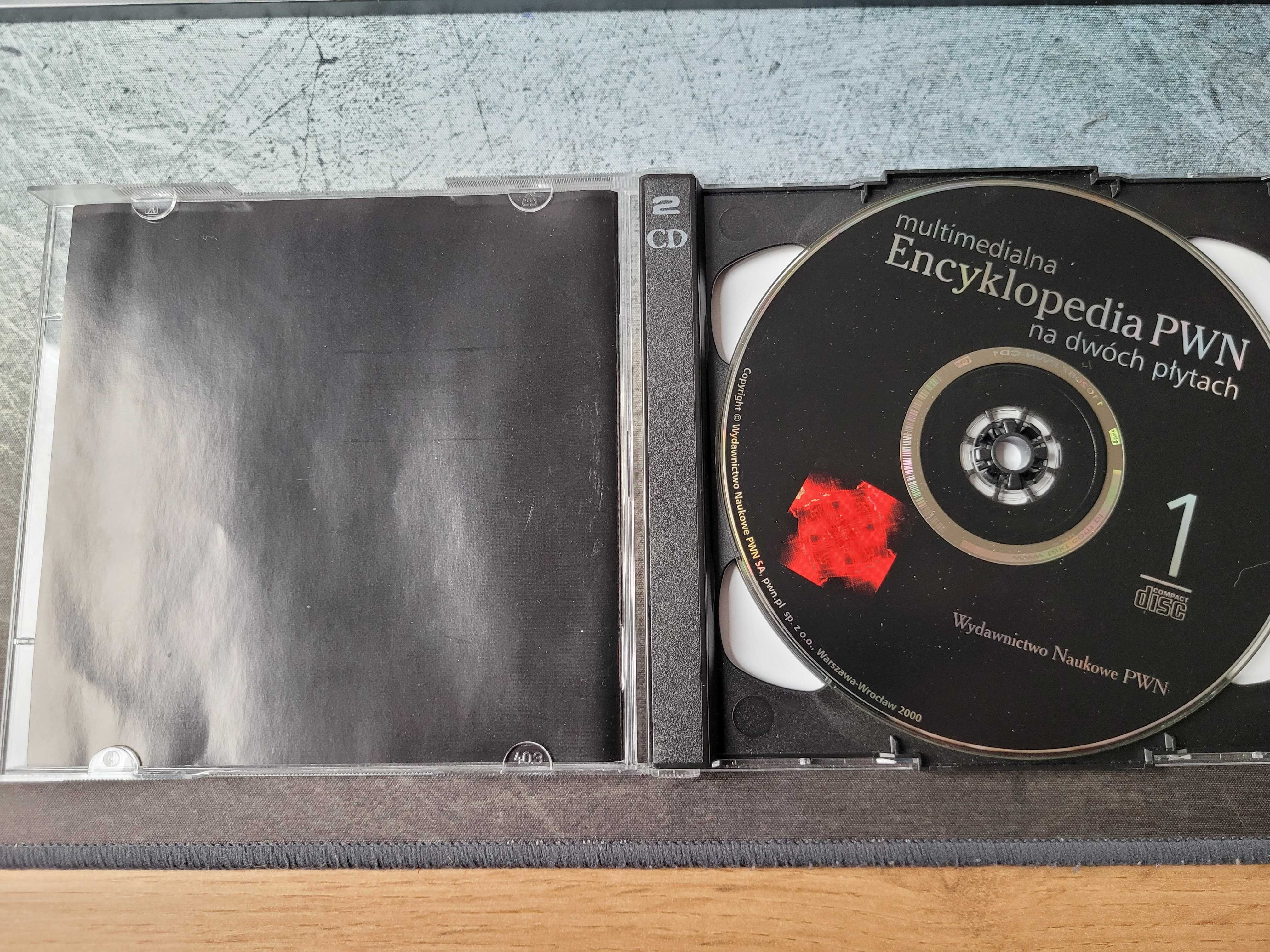Multimedialna encyklopedia PWN na dwóch płytach (PC)