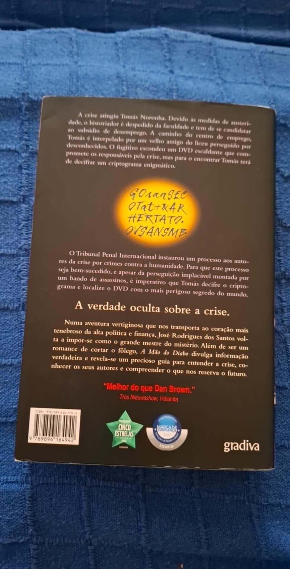 Livro A Mão do Diabo de José Rodrigues dos Santos
