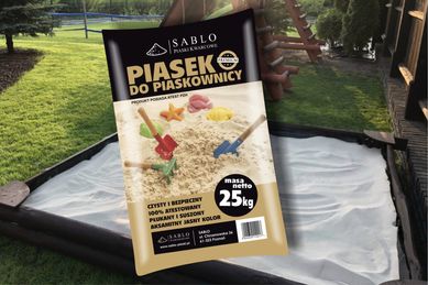 Piasek do piaskownic dla dzieci, TOP jakość! ATEST 25 kg