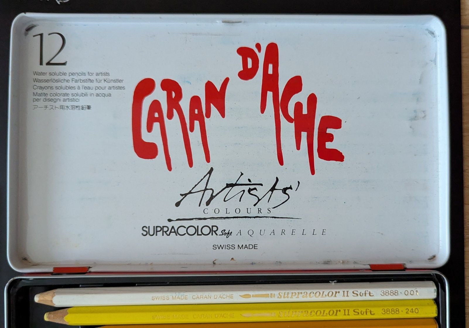 Lápis aguarelaveis Caran D'ache - 12