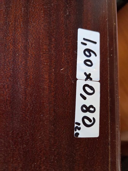 Secretária em mogno maciço tampo com 1 60x80 em estado Novo