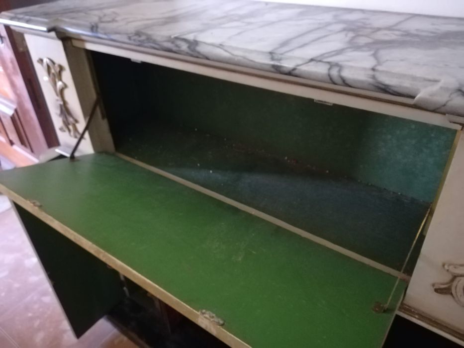 Lareira Falsa Pedra Mármore Móvel