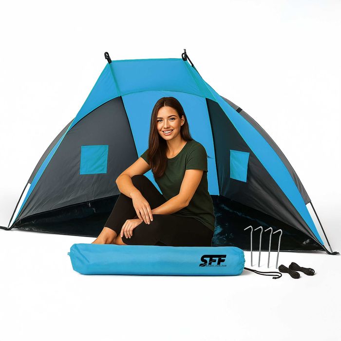 Namiot turystyczny kempingowy wodoodporny podróżny w dwóch kolorach