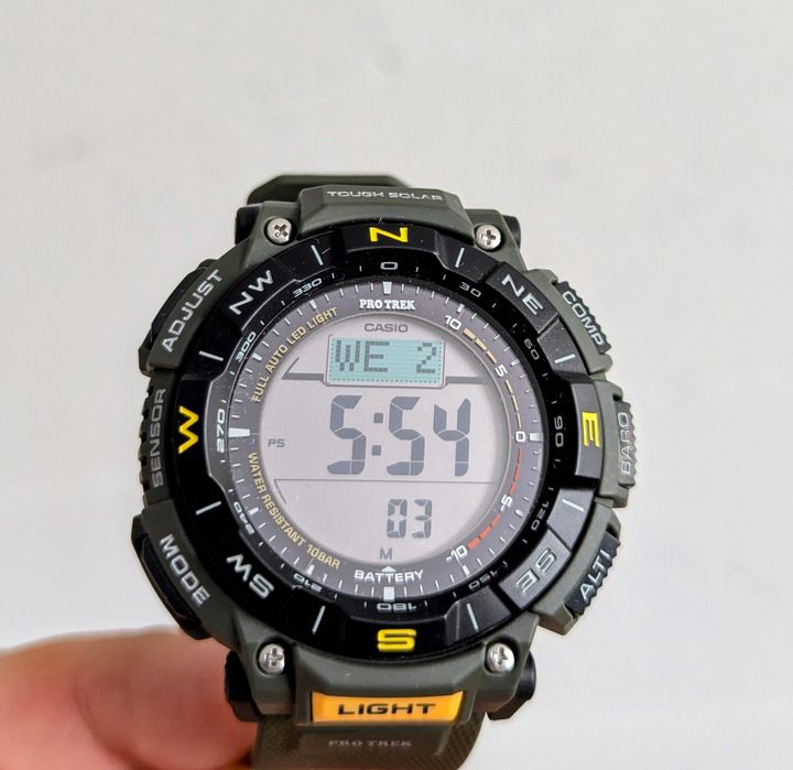 Чоловічий годинник Casio Pro Trek PRG-340-3 + New + Оригінал!